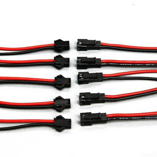 uxcell 25 Sets Black Plastic Housing 3Pin Male Female JST SM Series Connector 